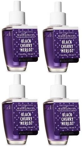 Bath and Body Works 4 Pack Black Cherry Merlot Wallflowers