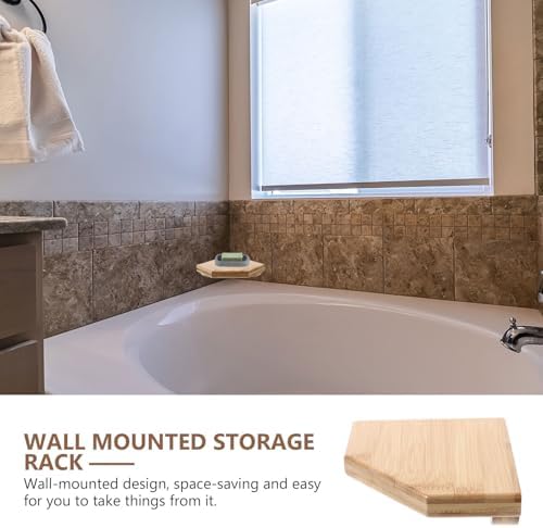 DECHOUS 55 Inch Rustic Corner Floating Shelf