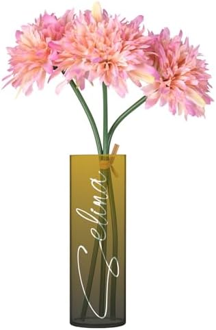 Custom Black Yellow Gradient Vase for Centerpieces
