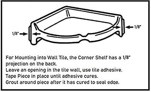 Tenedos Bone Almond Glazed Corner Shelf