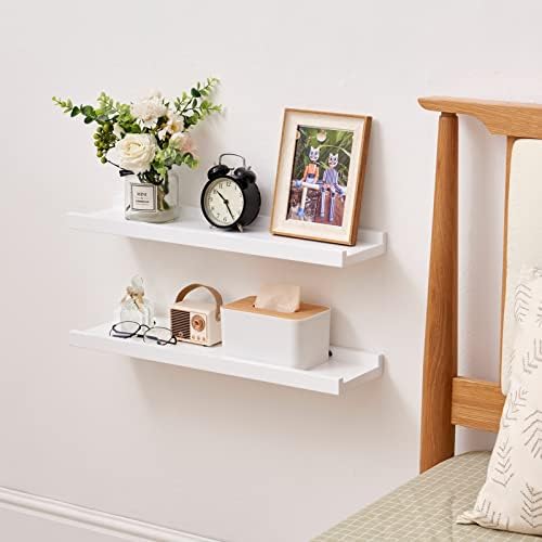 Floating Shelf White Oak Wood Wall Shelves 12 Inch Upgrade Width 6