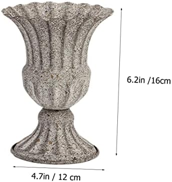 Elegant Dried Flower Vase Wrought Iron Flowerpot for Home and Garden