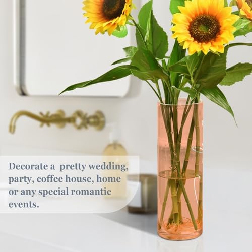 J JOYSAY Custom Light Salmon Vase for Centerpieces