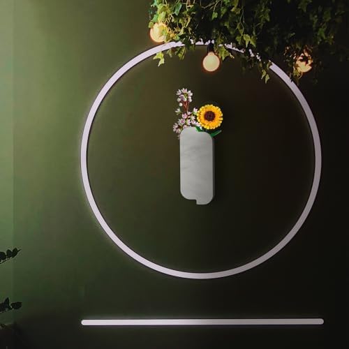 Marble White Wall Planters for Lego Flowers and Dried Florals