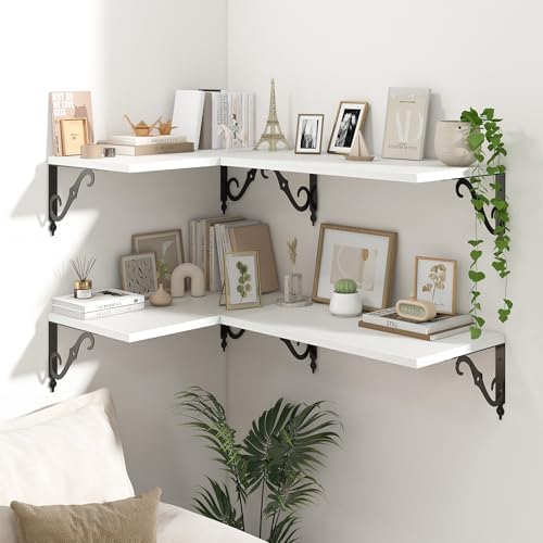 Fun Memories Floating Shelves Set of 2 24 Inch White