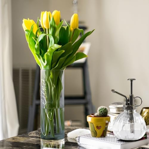 Custom Grey Gradient Vase for Centerpieces
