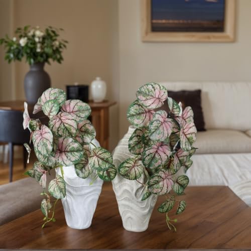 Coral Pattern Resin Vase 14 Inches Modern Decor