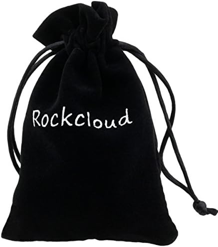 Rockcloud Worry Stone Set Amethyst Healing Crystal for Anxiety Relief