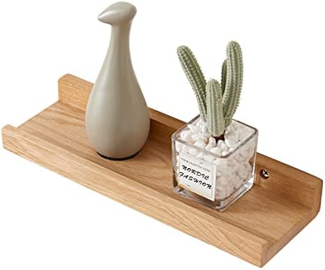 HOMWOO 12 Inch Floating Shelf Walnut Wood