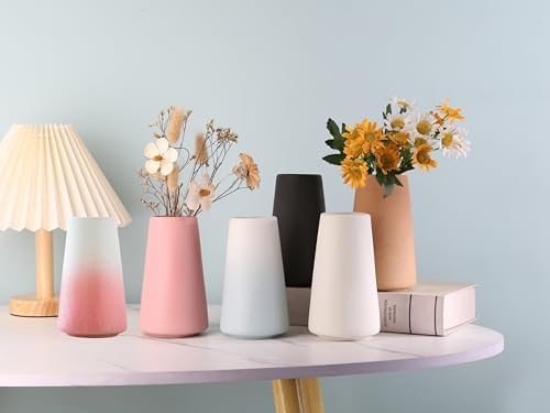Small Pink Ceramic Vase - Modern Home Decor