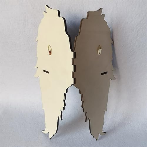 Wooden Floating Corner Shelf with Butterfly Design