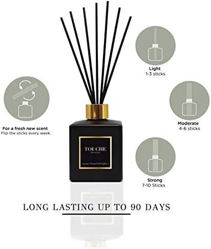 TOUCHE ORIGINALE Luxury Natural Reed Diffuser - Vanilla Caramel 475 OZ