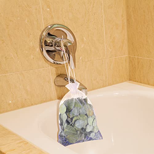 3 Pack Dried Eucalyptus Lavender Shower Sachets for Relaxation and Anxiety Relief
