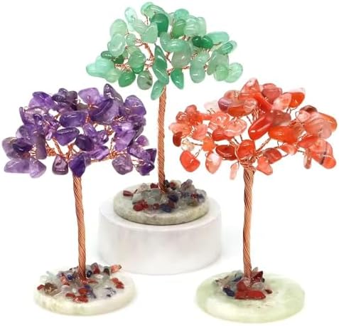 Natural Crystal Money Tree with Quartz Base