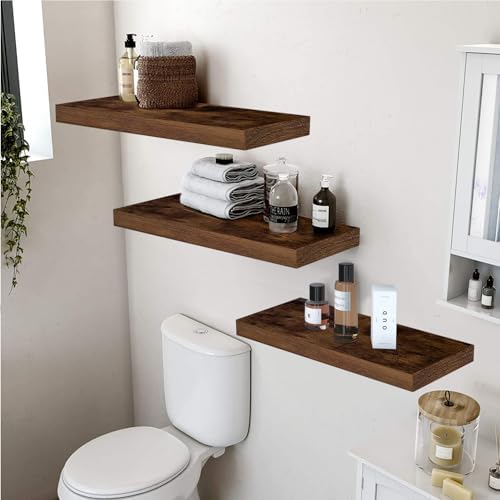 AT-VALY Floating Shelves Set of 3 156IN Wall Decor