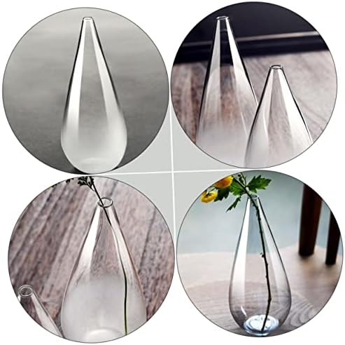Cabilock Frosted Glass Dried Flower Vase Decor