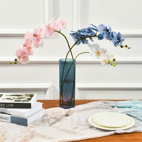 Green Mermaid Plastic Cylinder Vase with Floating Candle Holder
