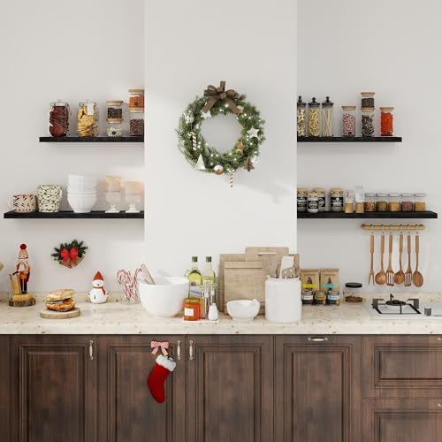 Fun Memories Floating Shelves Set of 2 Black