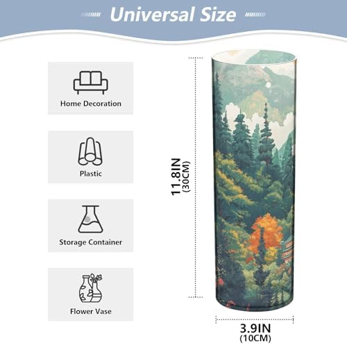 Mountain Beauty Landscape Plastic Vase for Centerpieces 118 x 39 Inch