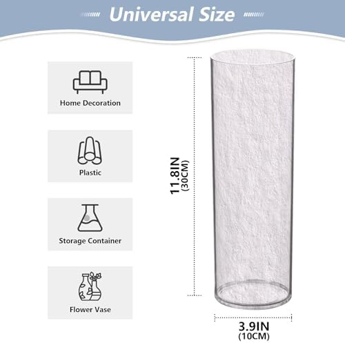 Modern Gray Plastic Flower Vase 118x39 Inch