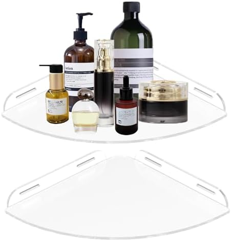 NUTNAPH Acrylic Corner Shower Shelves 2 Pack