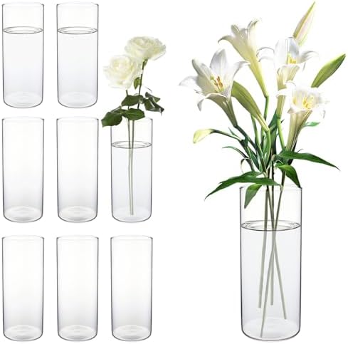 CHPINDAM Tall Glass Cylinder Vase 59 Inch