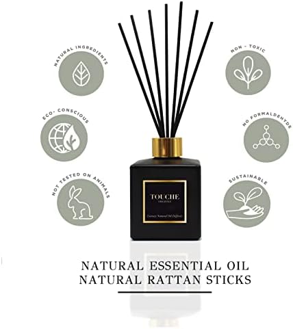 TOUCHE ORIGINALE Luxury Natural Reed Diffuser - Vanilla Caramel 475 OZ