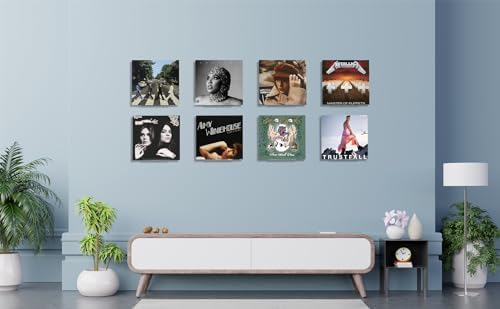 Clear Vinyl Record Wall Mount 8 Pack 7 Inch