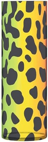 Chic Rainbow Leopard Print Plastic Cylinder Vase 118 x 39 Inch