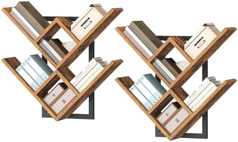 HOOBRO Floating Shelves Set of 2 Wall Mounted Bookshelves