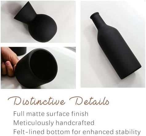 Modern Ceramic Flower Vase Set - 3 Pcs Table Decor