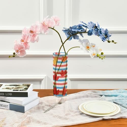 Autumn Maple Leaf Plastic Flower Vase 118 x 39 Inch