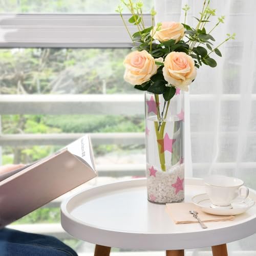 Pink Star Plastic Flower Vase 118 x 39 Inch Decorative