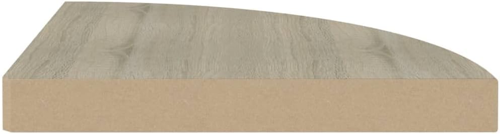 Floating Corner Shelf Oak 138x138x15 MDF
