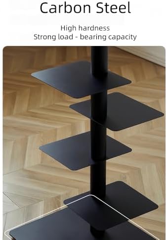 9-Tier Rotating Bookshelf for Living Room and Office