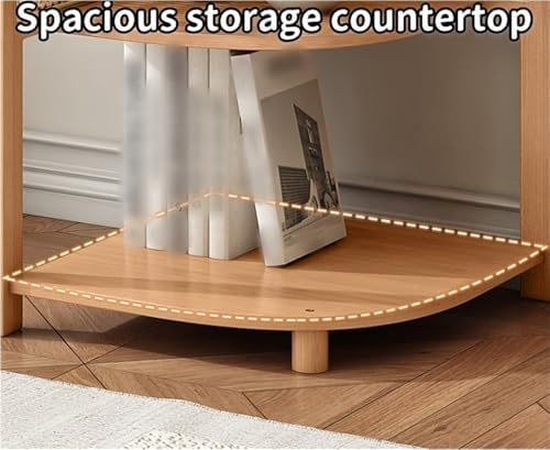 5 Tier Rattan Corner Shelf for Living Room