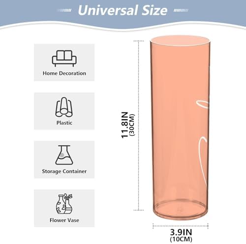 J JOYSAY Custom Light Salmon Vase for Centerpieces