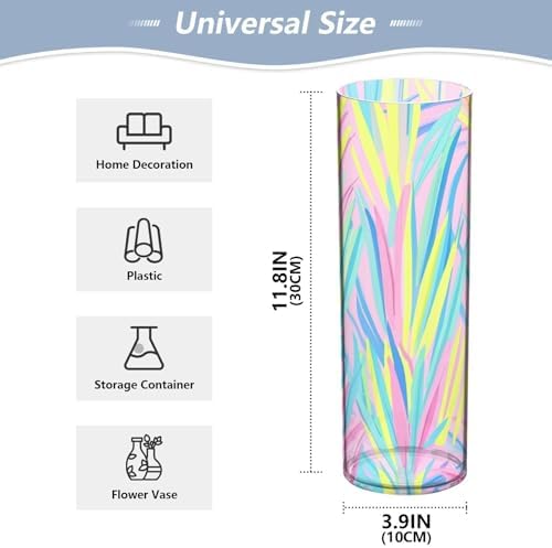 Tropical Plants Plastic Flower Vase 118 x 39 Inch Decorative