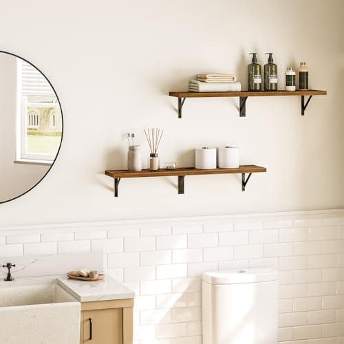 HOOBRO Floating Shelves Set of 2 30 Inch Wall Shelf