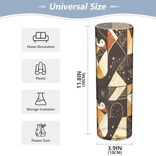 Penguin Rose Gold Plastic Hurricane Candle Holder 118 x 39 Inch