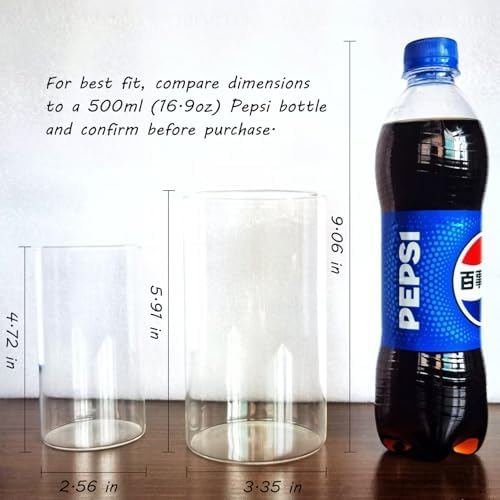 24 Pack Clear Glass Cylinder Vases for Centerpieces