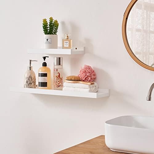 Floating Shelf White Oak Wood Wall Shelves 12 Inch Upgrade Width 6