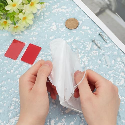 PH PandaHall 4pcs Acrylic Floating Shelves for Home Decor