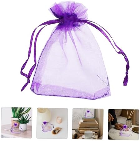 STOBAZA 500pcs Lavender Sachet Bags for Storage and Gifting