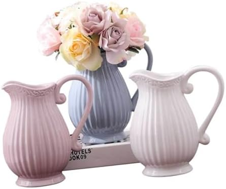 LIFKOME Ceramic Grey Decorative Vase