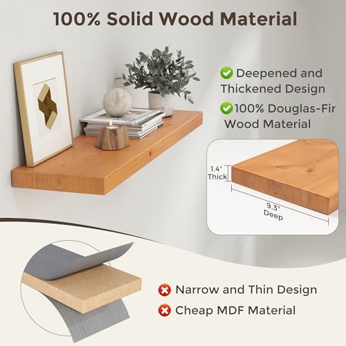 Axeman 36 Inch Floating Shelves Set of 2