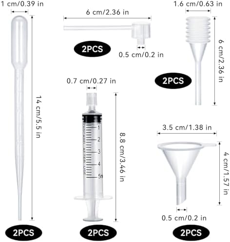 10pcs Perfume Refill Tool Kit for Travel and Home Use