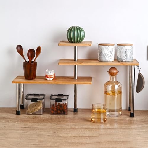 HYNAWIN Corner Shelf 3 Tier Space Saving Organizer