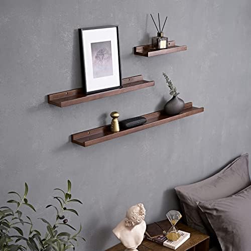 Recogwood 12 Inch Floating Shelves Set of 2 Rustic Wood Design