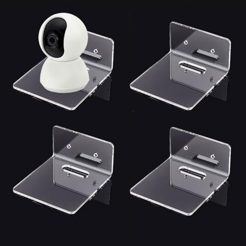 PH PandaHall 4pcs Clear Acrylic Floating Shelves